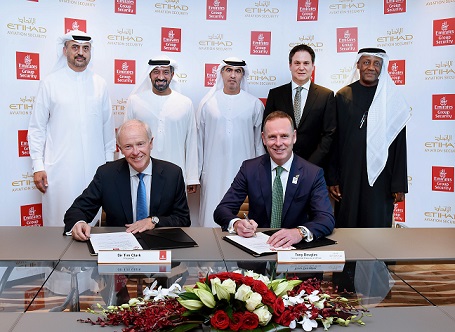 Emirates Group Security and Etihad Aviation Group sign MoU for cooperation in Aviation Security
